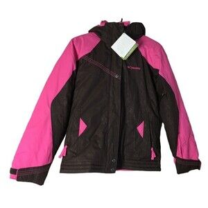 Columbia Pink Brown Size 14/16 Girls Bohemian Border Jacket Hooded Coat NEW NWT